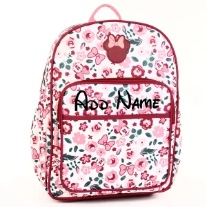 Personalized Embroidered Disney On-The-Go Mommy Backpack - Minnie Mouse