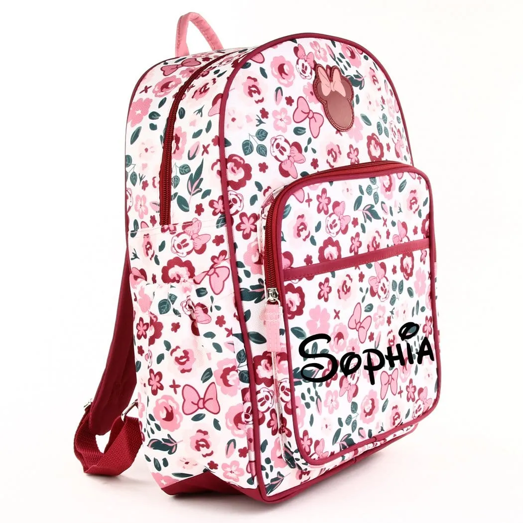 Personalized Embroidered Disney On-The-Go Mommy Backpack - Minnie Mouse
