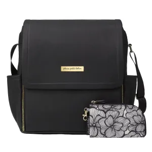 Petunia Pickle Bottom - Boxy Backpack - Black Matte Leatherette