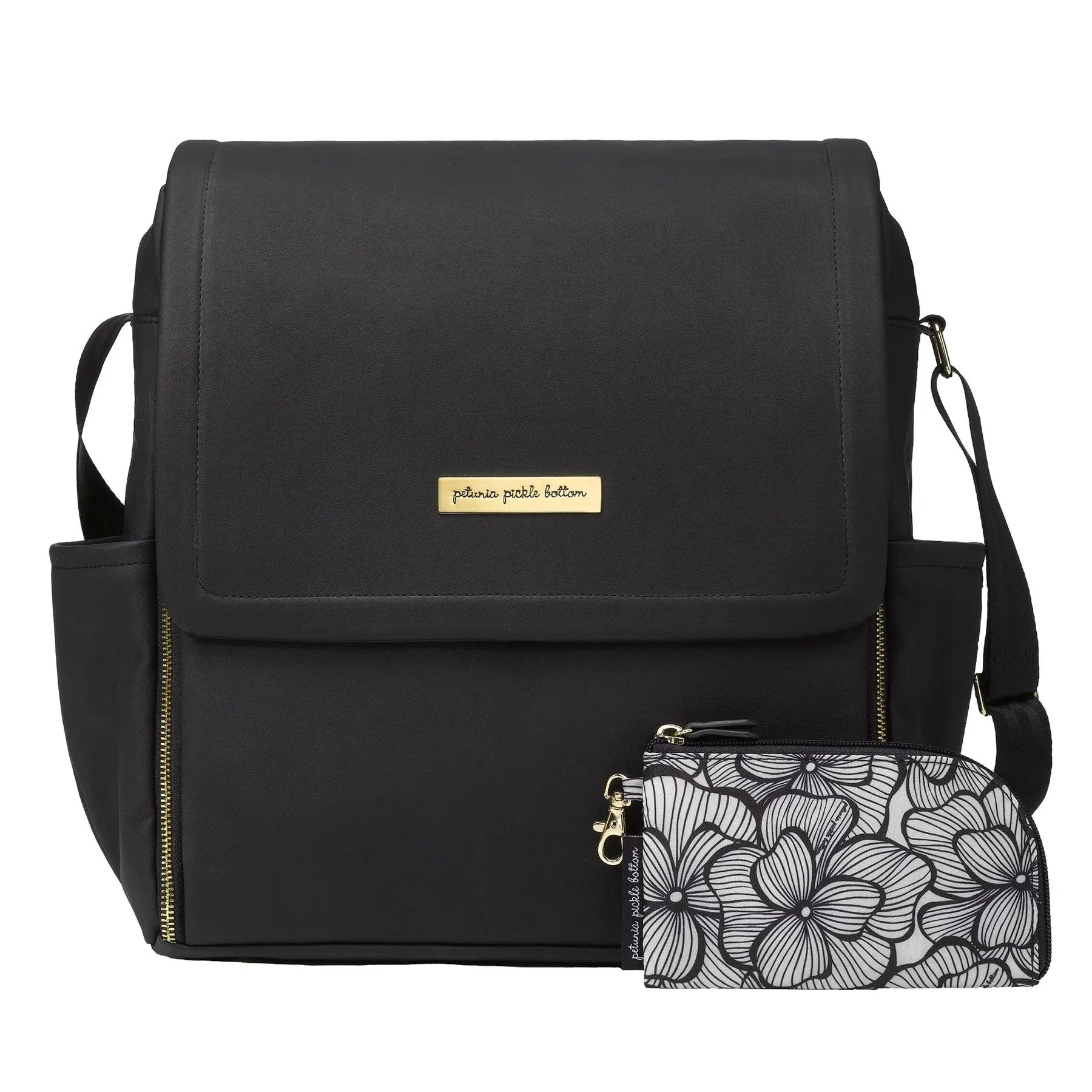 Petunia Pickle Bottom - Boxy Backpack - Black Matte Leatherette