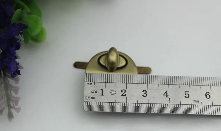 Round Twist Turn Purse Lock 25 mm 1" Metal Bag Clutch Wallet Closure Latch Making Locks Hardware Supplies Diy Wholesale Bulk