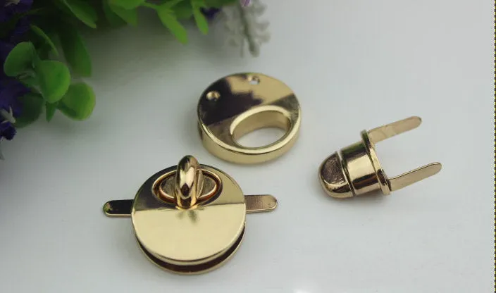 Round Twist Turn Purse Lock 25 mm 1" Metal Bag Clutch Wallet Closure Latch Making Locks Hardware Supplies Diy Wholesale Bulk