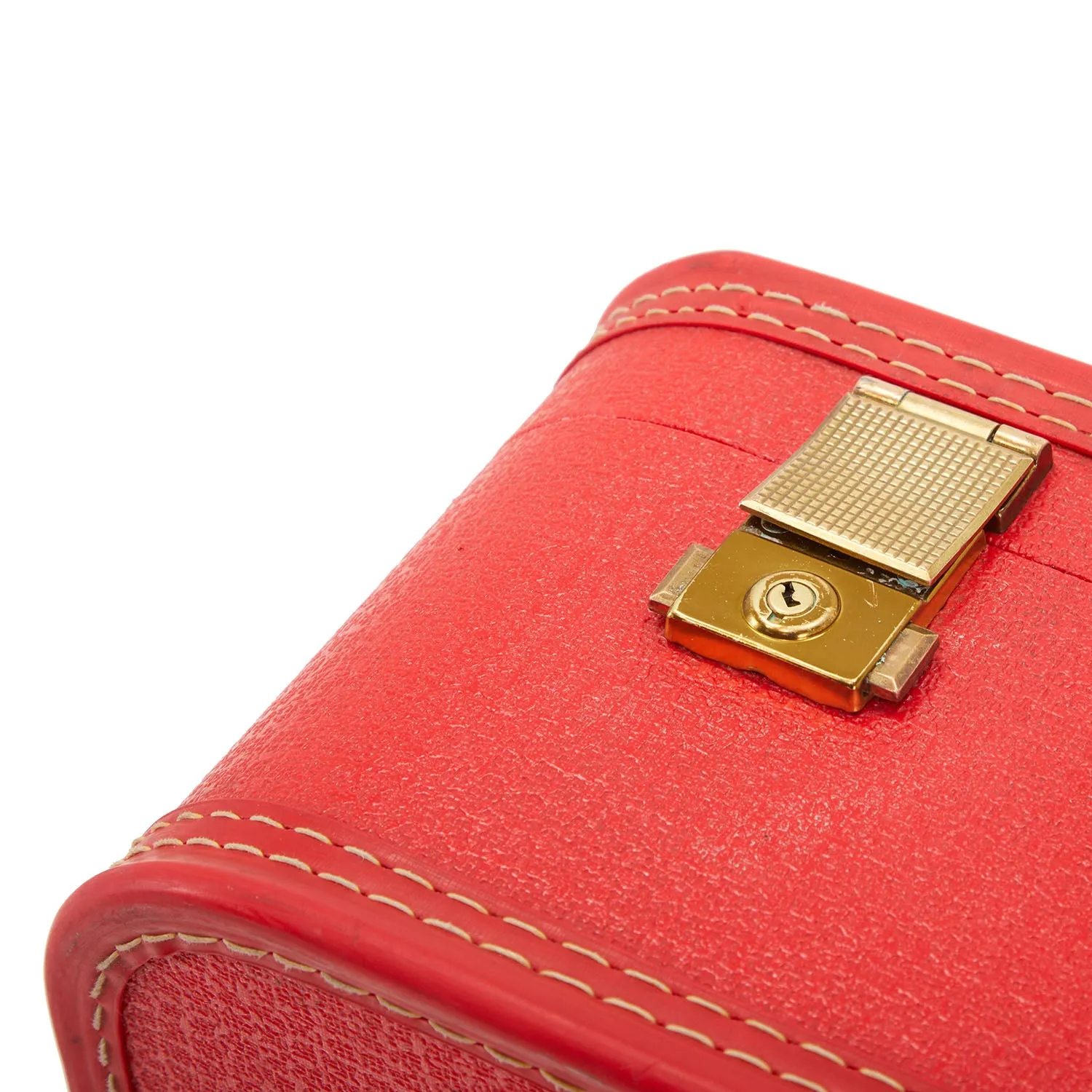 Set of 3 Mid Century Red Starline Suitcases