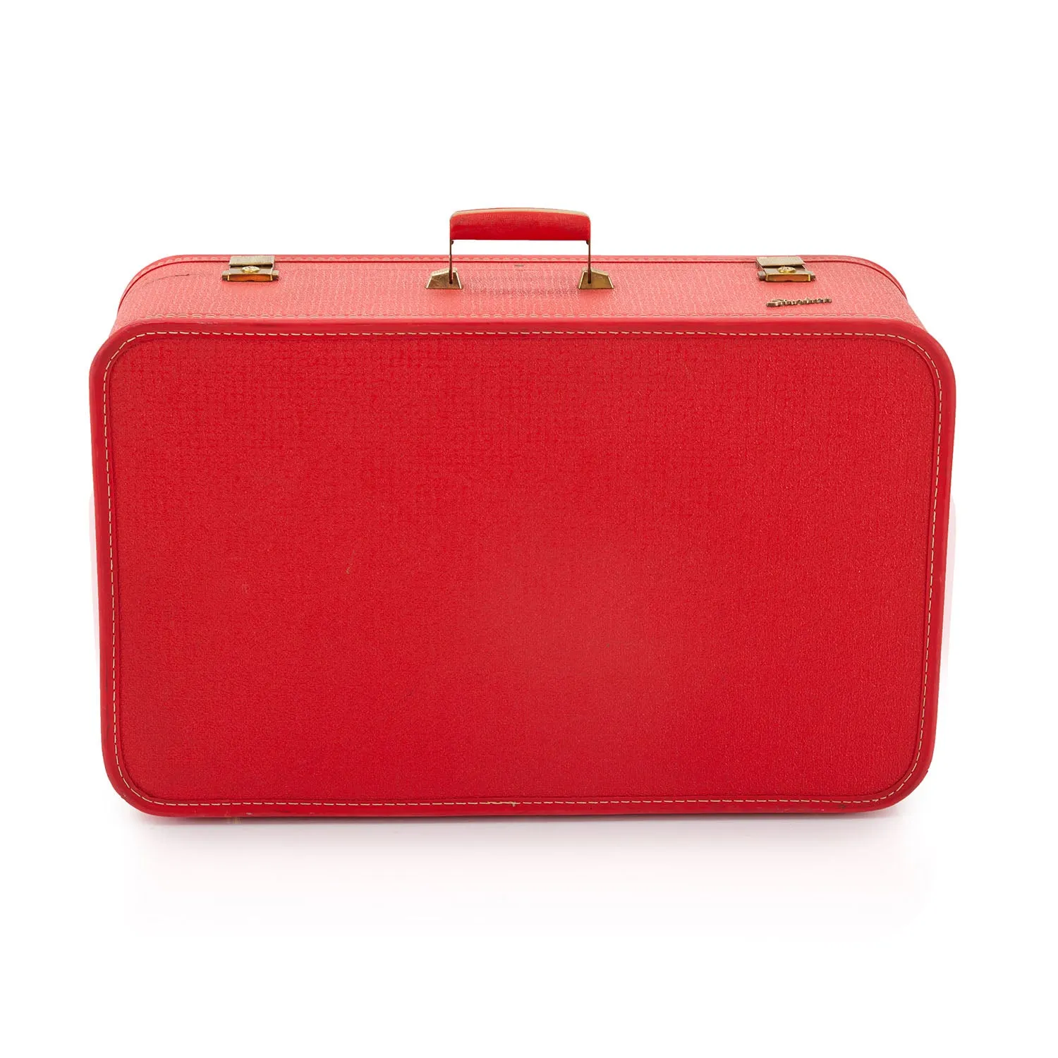Set of 3 Mid Century Red Starline Suitcases