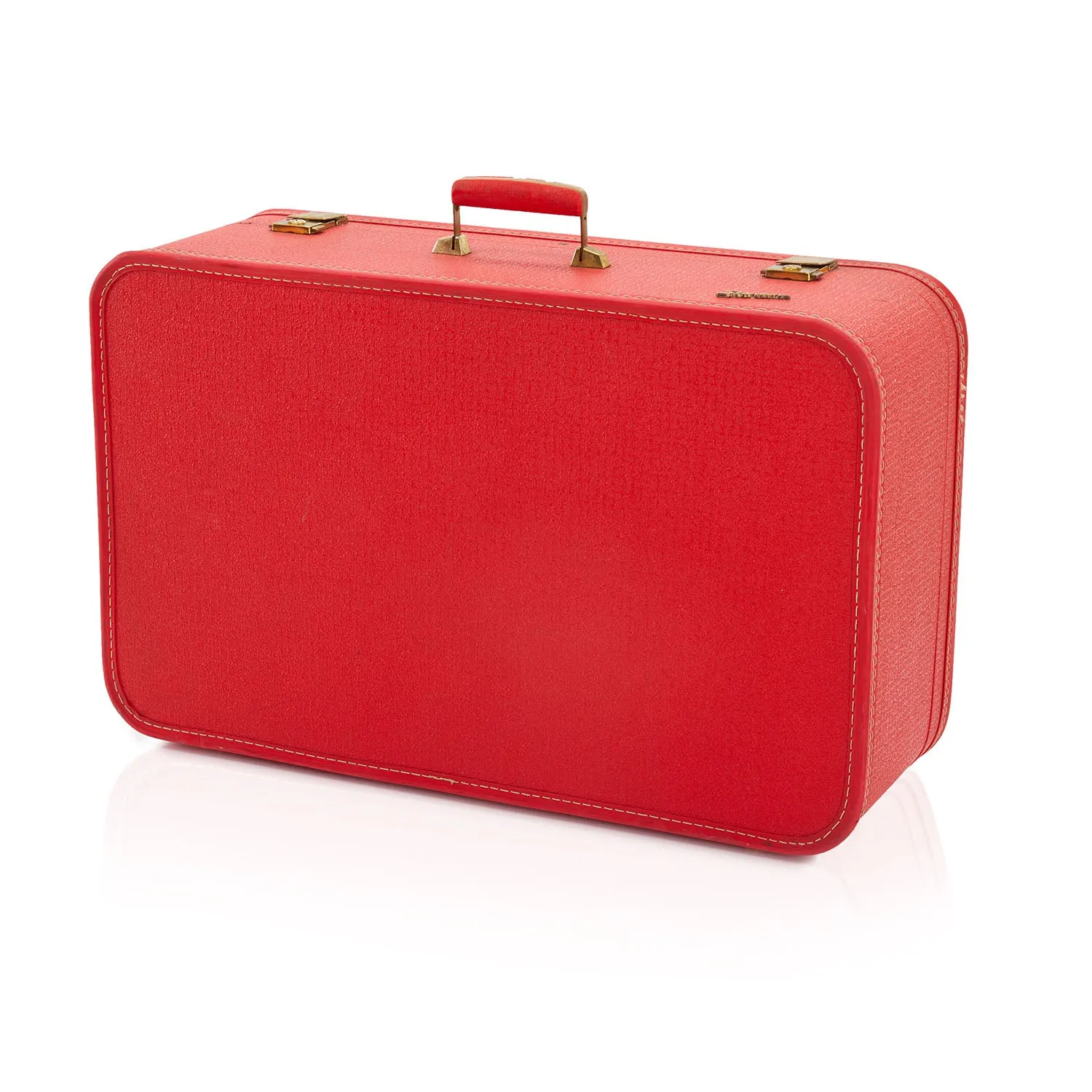 Set of 3 Mid Century Red Starline Suitcases