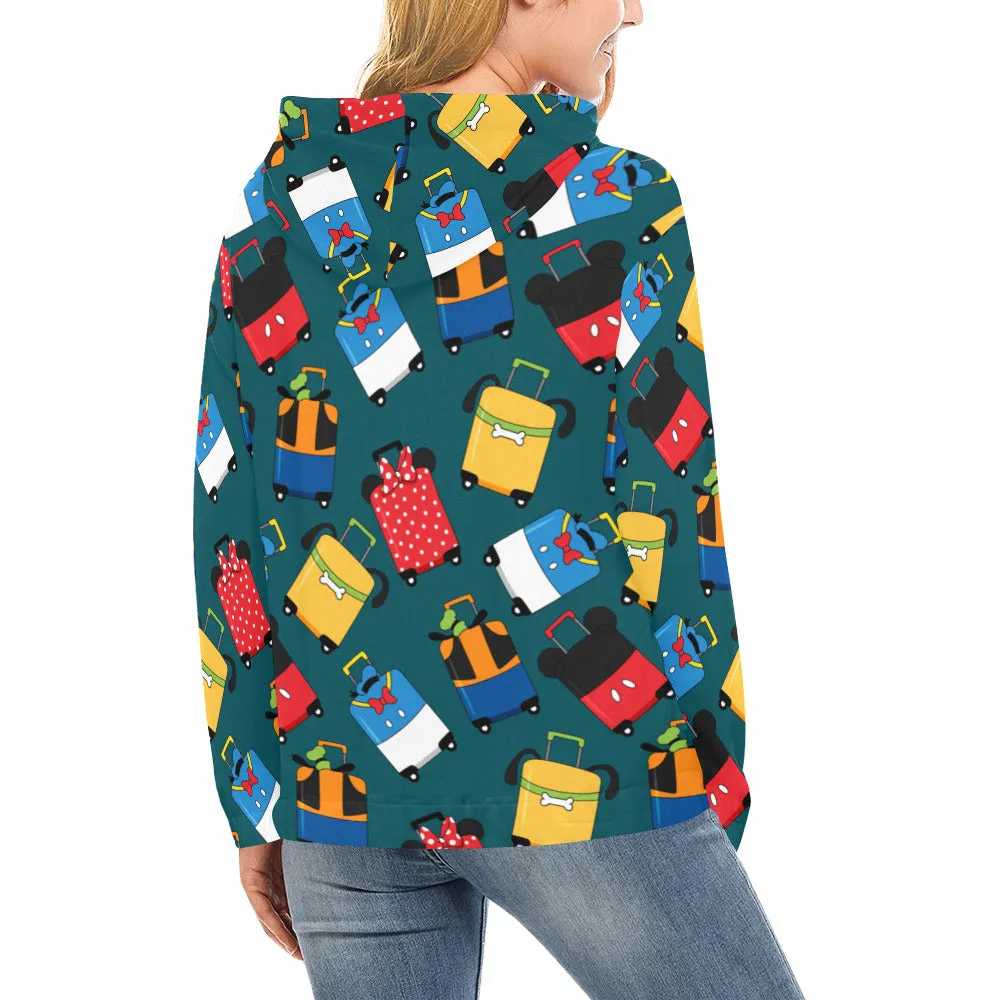 Suitcases Hoodie for Women