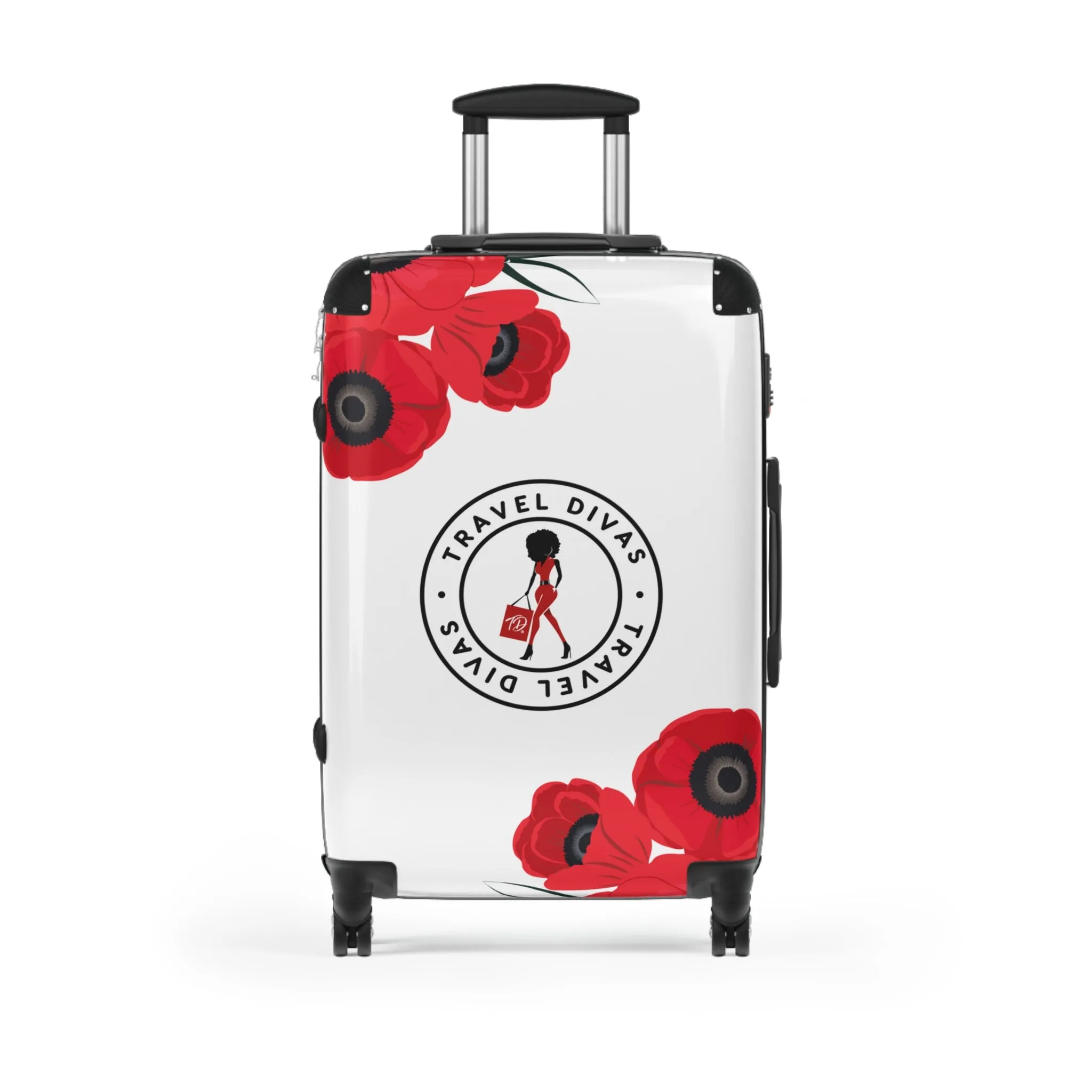 Tulips White Cities Suitcases