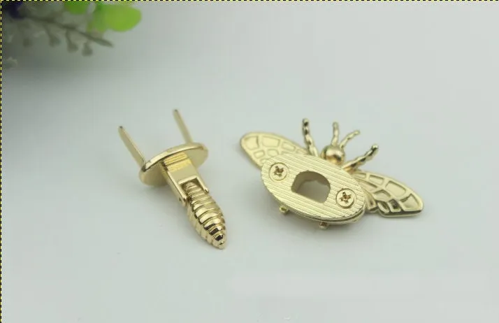 Twist Turn Purse Lock Bee Fly 15 30 mm 9/16 1 3/16" Metal Bag Clutch Wallet Closure Latch Making Locks Hardware Supplies Diy Wholesale Bulk